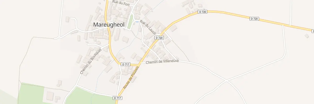 Plan du 9002 Rue du Teurail à Mareugheol