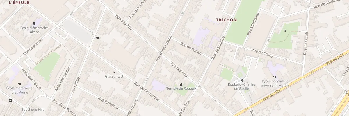 Plan du 60 Rue des Arts à Roubaix