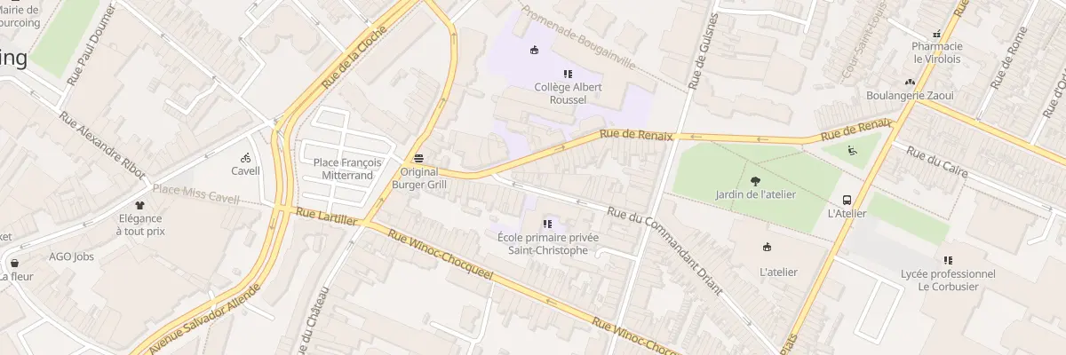 Plan du 7 Rue du Commandant Driant à Tourcoing