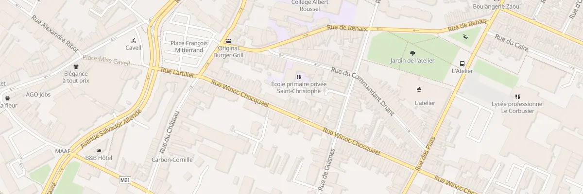 Plan du 35 Rue Winoc Chocqueel à Tourcoing