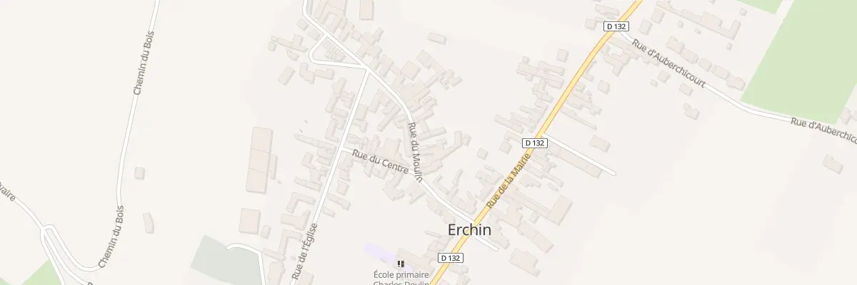 Plan du 16 Rue du Moulin à Erchin