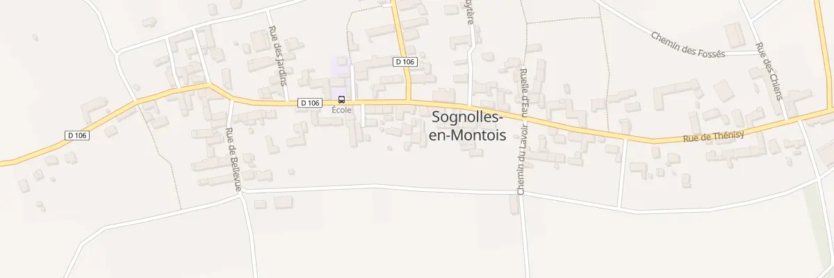 Plan du 2 Rue de Thénisy à Sognolles-en-Montois