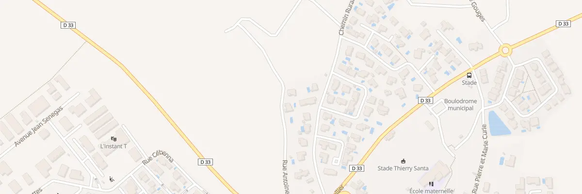 Plan du 13 Rue Rene Soulette à Thézan-lès-Béziers