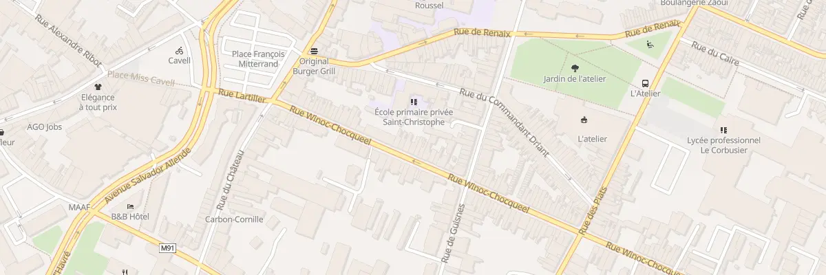Plan du 39 Rue Winoc Chocqueel à Tourcoing