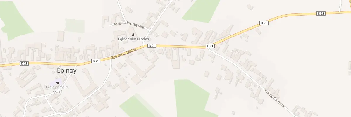Plan du 22 Rue de la Mairie à Épinoy