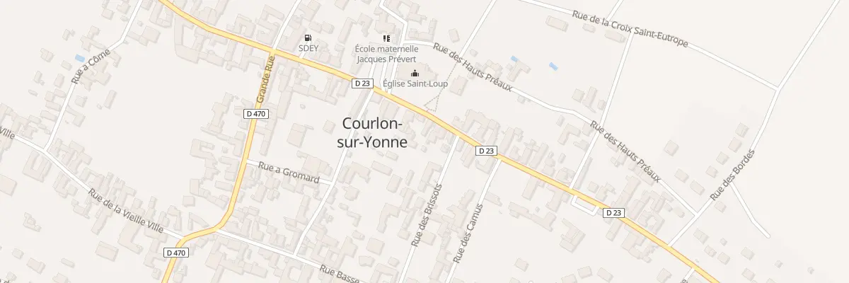 Plan du 27 Rue des Préaux à Courlon-sur-Yonne
