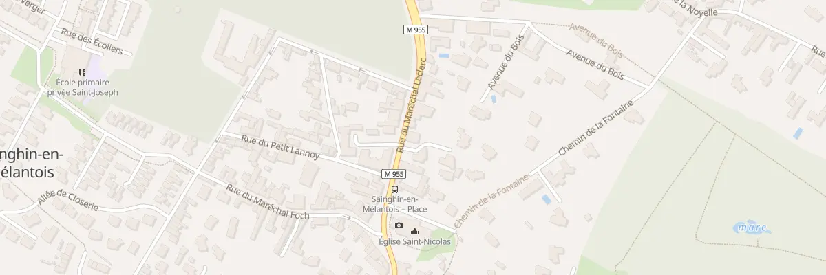 Plan du 462 Rue du Mal Leclerc à Sainghin-en-Mélantois