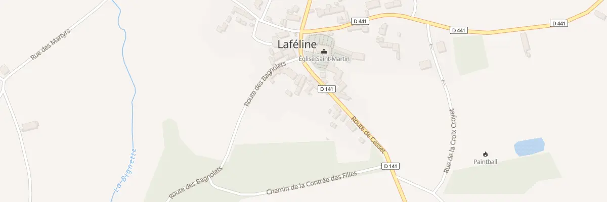 Plan du 16 Pl Saint Martin à Laféline