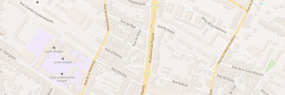 Plan du 167 Bd de l’ Egalité à Tourcoing