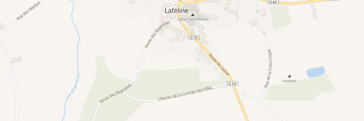 Plan du 8 Rte de Cesset à Laféline