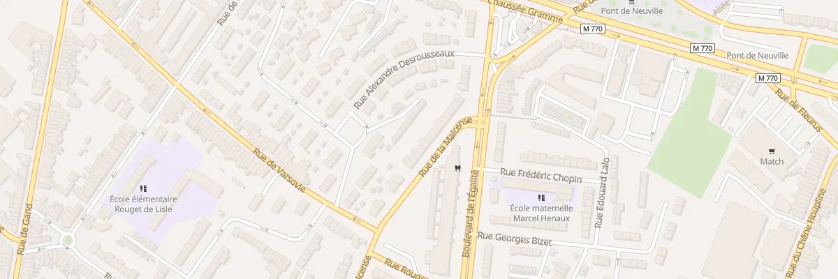 Plan du 353 Rue de la Malcense à Tourcoing