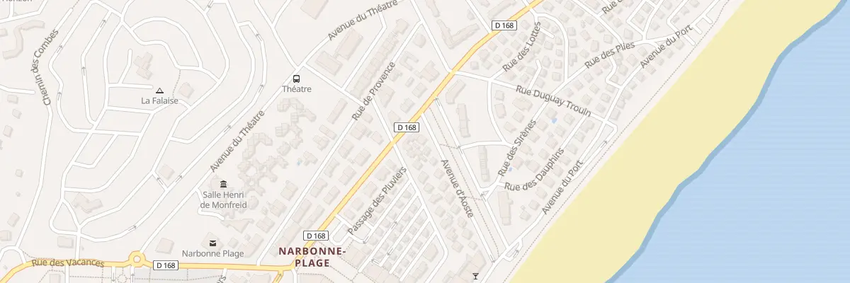 Plan du 21 Av d’Aoste ( Plage ) à Narbonne