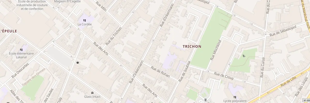 Plan du 57 Rue D’Inkermann à Roubaix