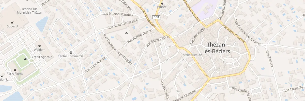 Plan du 2 Rue Albert Joseph à Thézan-lès-Béziers