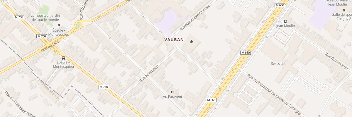Plan du 58 Rue Colbert à Roubaix