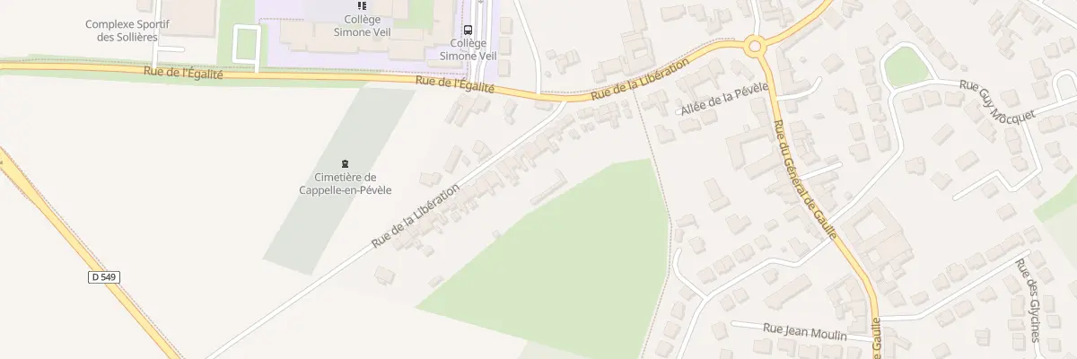 Plan du 35 Rue de la Libération à Cappelle-en-Pévèle