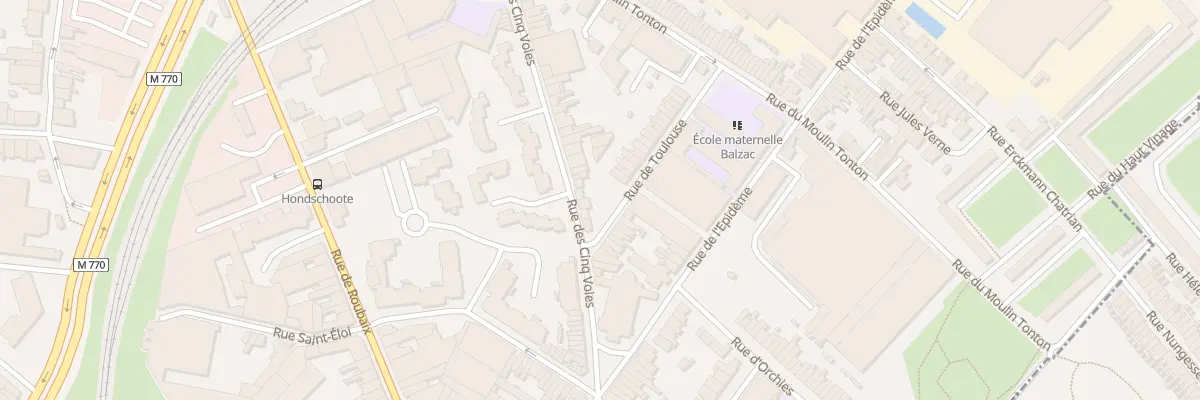 Plan du 61 Rue des Cinq Voies à Tourcoing