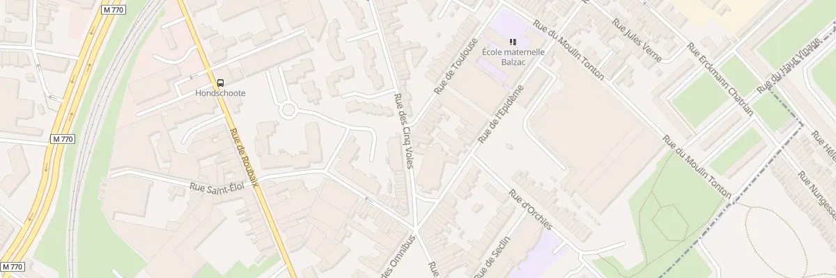 Plan du 67 Rue des Cinq Voies à Tourcoing