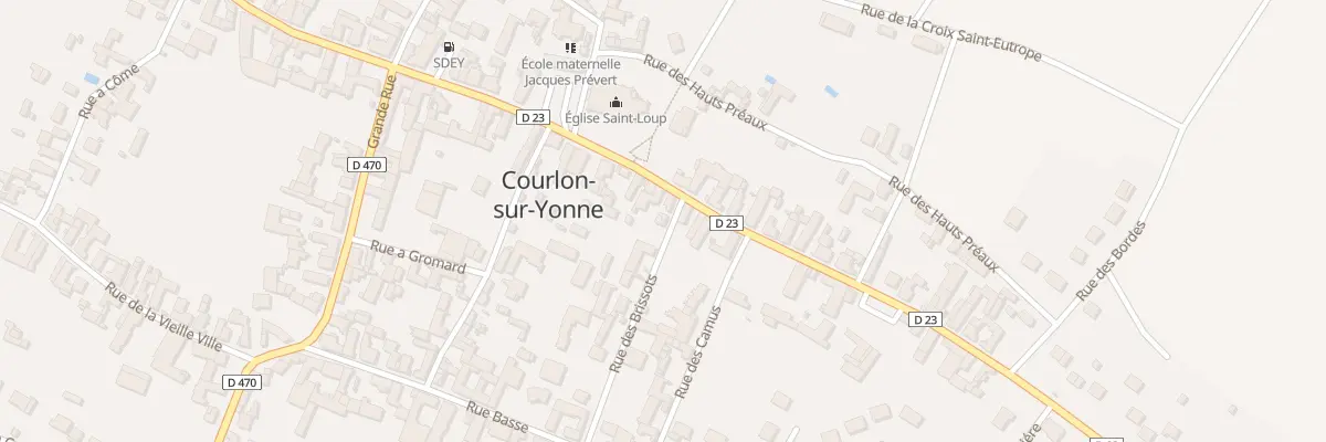 Plan du 31 Rue des Préaux à Courlon-sur-Yonne
