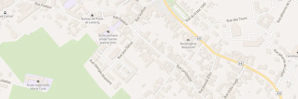 Plan du 20 Rue Lambrecht à Lallaing