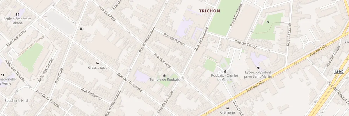 Plan du 40 Rue des Arts à Roubaix