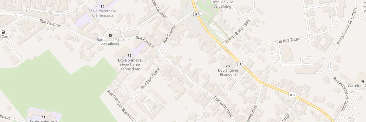 Plan du 7 Rue Lambrecht à Lallaing