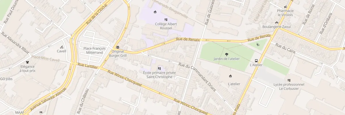 Plan du 25 Rue du Commandant Driant à Tourcoing