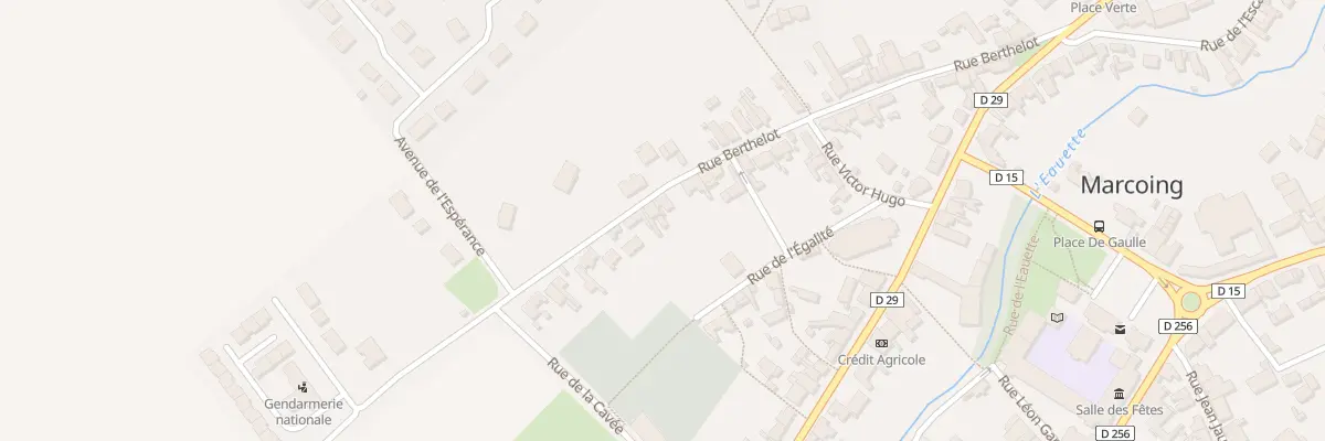 Plan du 25 Rue Berthelot à Marcoing