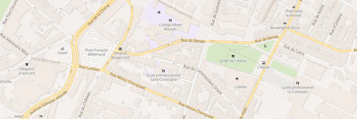 Plan du 27 Rue du Commandant Driant à Tourcoing
