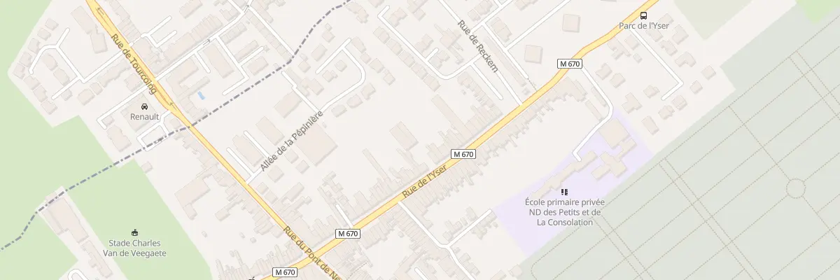 Plan du 43 Rue de l’Yser à Tourcoing