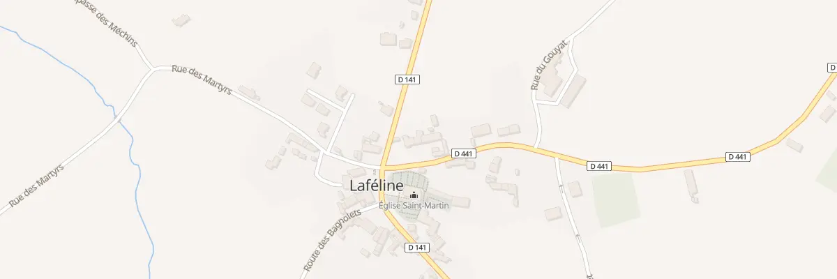 Plan du 3 Rte de Vieillefond à Laféline