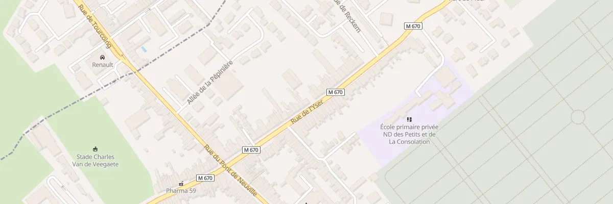 Plan du 39B Rue de l’Yser à Tourcoing