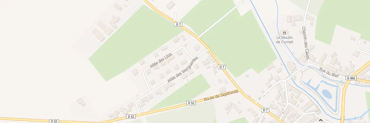 Plan du 1 All des Lilas à Mézilles