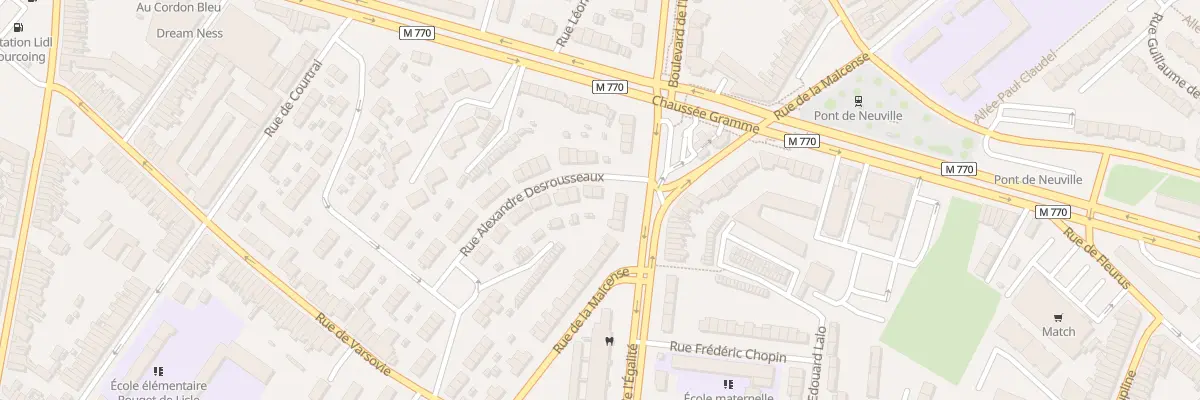 Plan du 46 Rue Alexandre Desrousseaux à Tourcoing