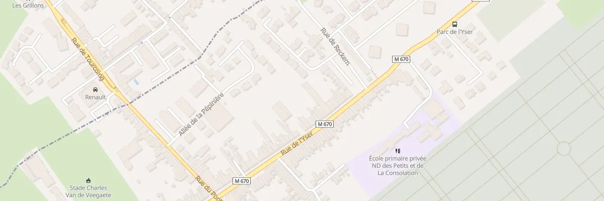 Plan du 49B Rue de l’Yser à Tourcoing
