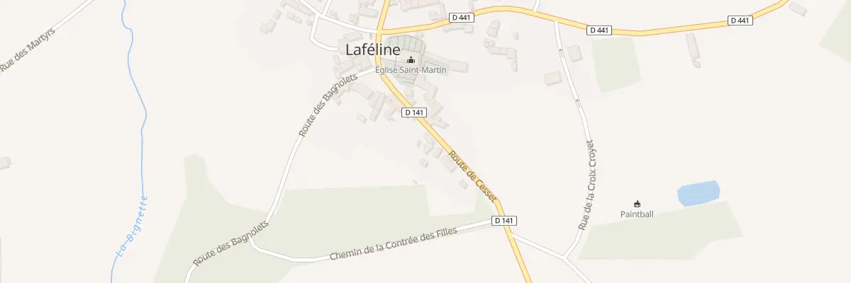 Plan du 6 Rte de Cesset à Laféline