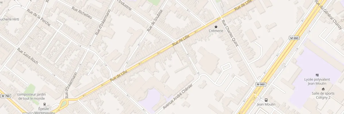 Plan du 119 Rue de Lille à Roubaix