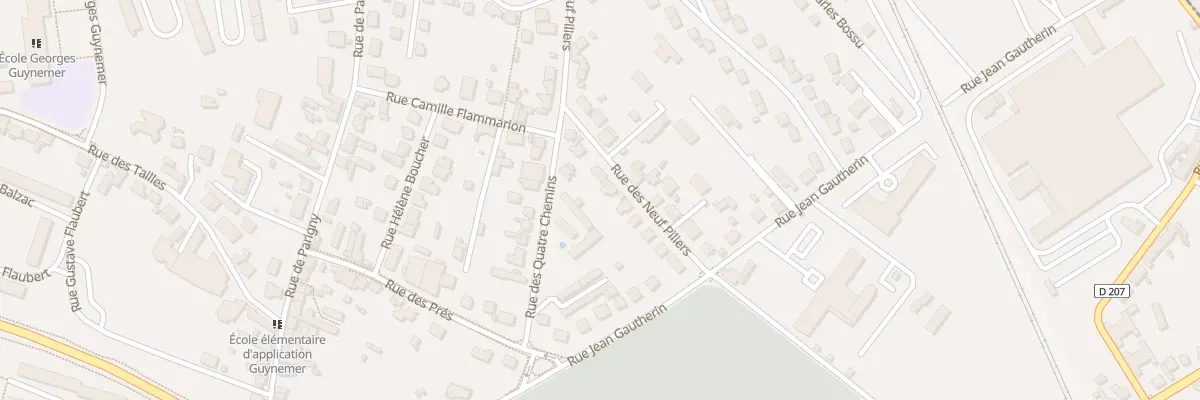 Plan du 13 Rue des 9 Piliers à Nevers