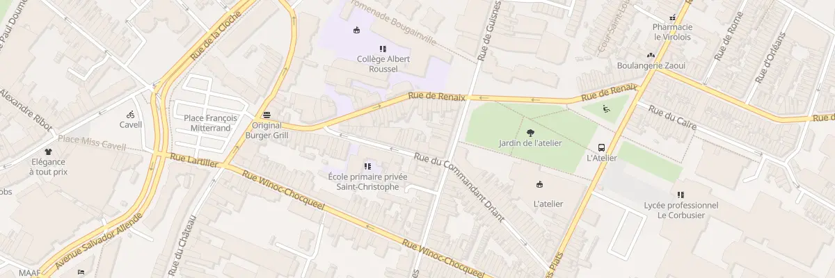 Plan du 33 Rue du Commandant Driant à Tourcoing