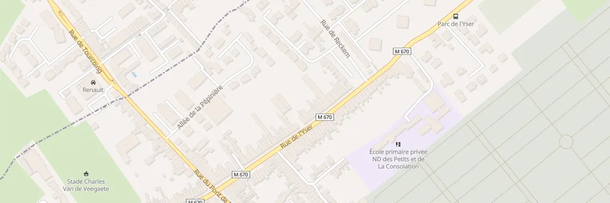 Plan du 49 Rue de l’Yser à Tourcoing