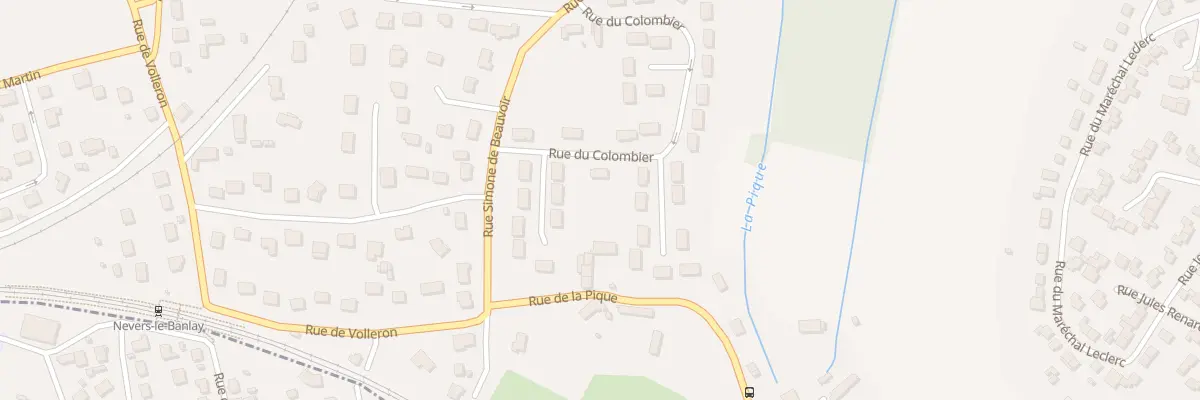 Plan du 19 Rue du Colombier à Coulanges-lès-Nevers