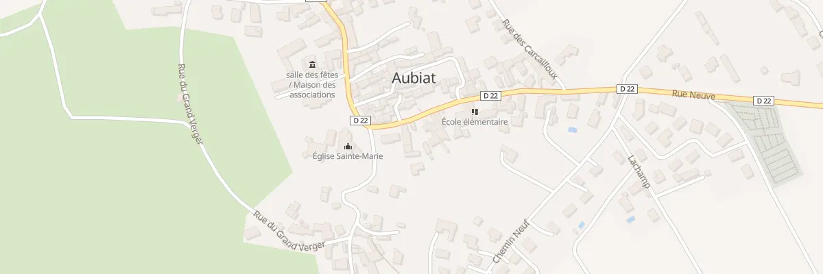 Plan du 4 Rue Neuve à Aubiat