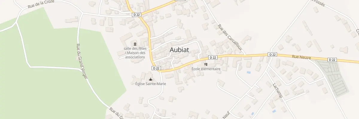 Plan du 7 Rue Neuve à Aubiat