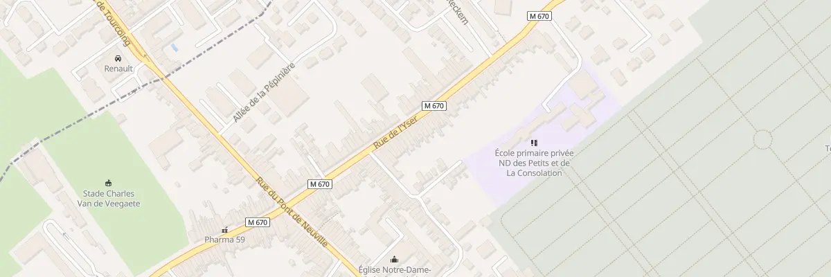 Plan du 52 Rue de l’Yser à Tourcoing