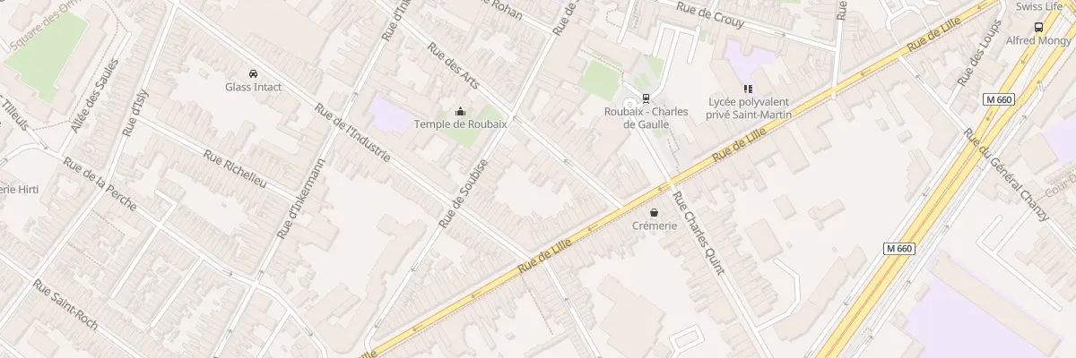 Plan du 15 Rue des Arts à Roubaix