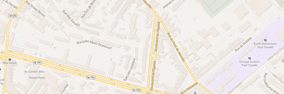 Plan du 333 Bd de l’ Egalité à Tourcoing