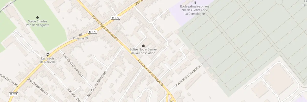 Plan du 1 Rue de l’Ermitage à Tourcoing