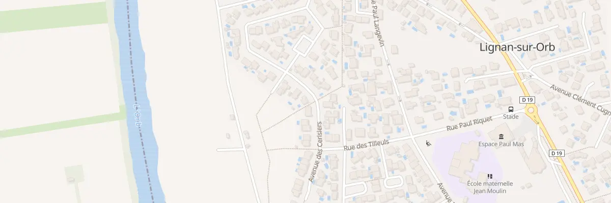 Plan du 44 Av des Cerisiers à Lignan-sur-Orb