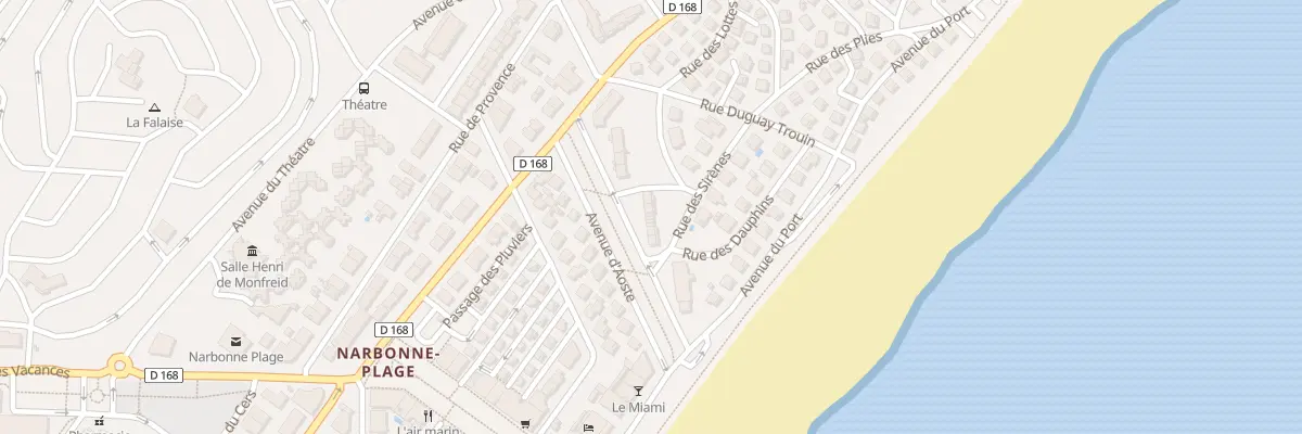 Plan du 10 Av d’Aoste ( Plage ) à Narbonne