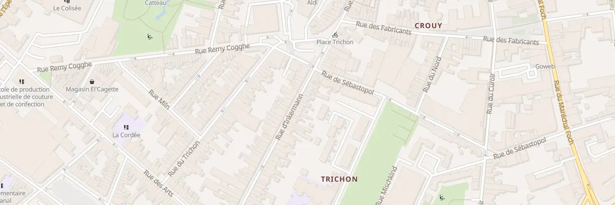 Plan du 13 Rue D’Inkermann à Roubaix